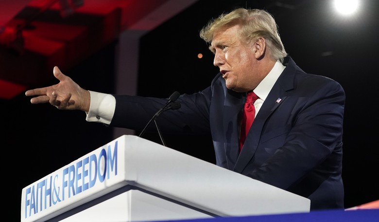 Trump Has a Very Trump Response When Asked if He Will Run Soon