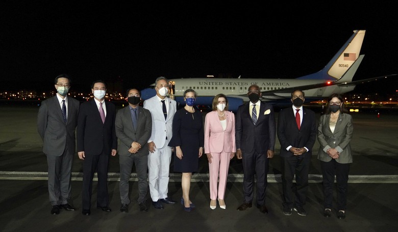 Pelosi Touches Down in Taiwan Amid Escalating Tension With China