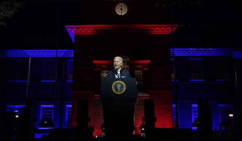 WATCH: CNN Subtly Alters Background of Biden's Speech to Make Him Appear Less Evil
