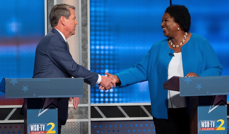 Stacey Abrams Calls Sheriffs Racist for Supporting Brian Kemp