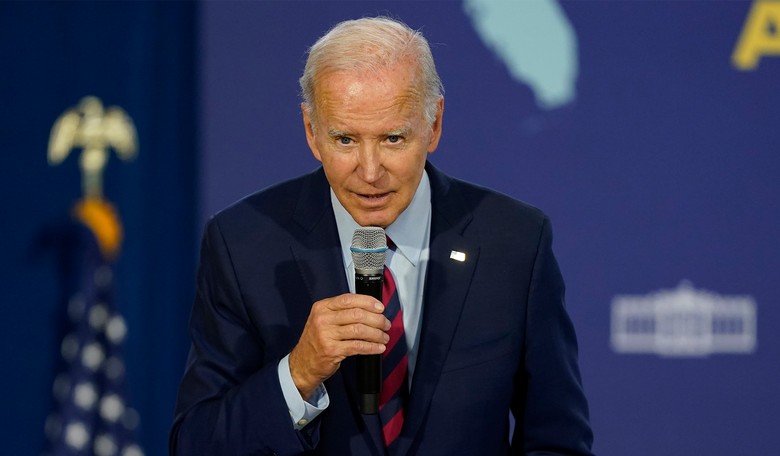 Biden Takes Aim at Trump on Economy, but Knocks Himself Out Instead