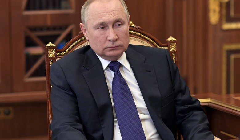 Putin Skips 'Beloved' Hockey Game, Seen With Mystery Face 'Blotches' Afterward