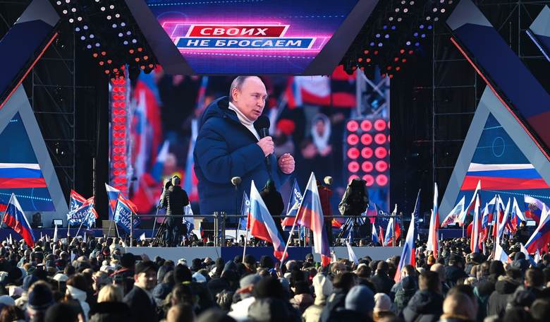 Putin Held Huge Rally to Show War Support, but There Were a Couple of Problems
