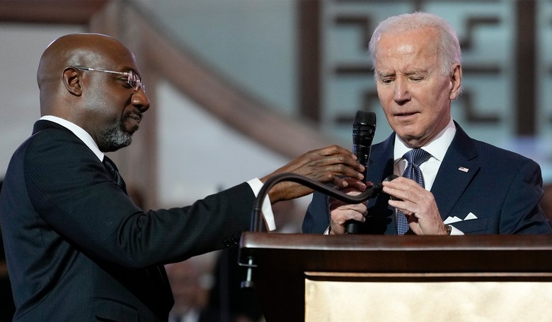 Biden Channels Inner George Santos to Honor MLK in Atlanta Church Speech, Narrates Comical Lie