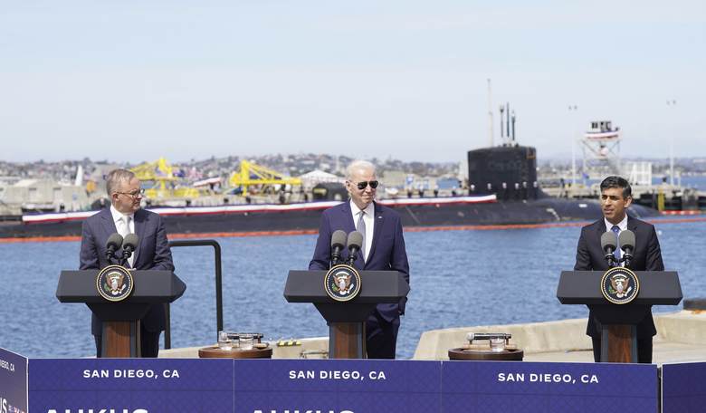 Biden in San Diego to Celebrate Nuclear Submarine Deal With UK and Australia, France Unavailable for Comment