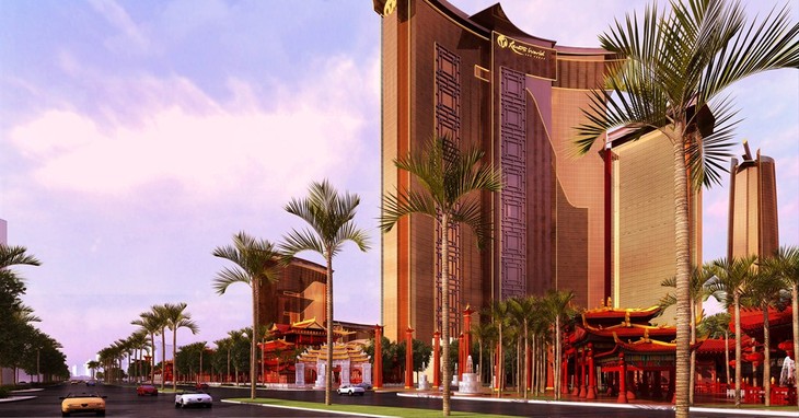 FILE - This undated file artists rendering provided by Steelman Partners shows plans for the development of a new hotel and casino complex on the site of the stalled Echelon project in