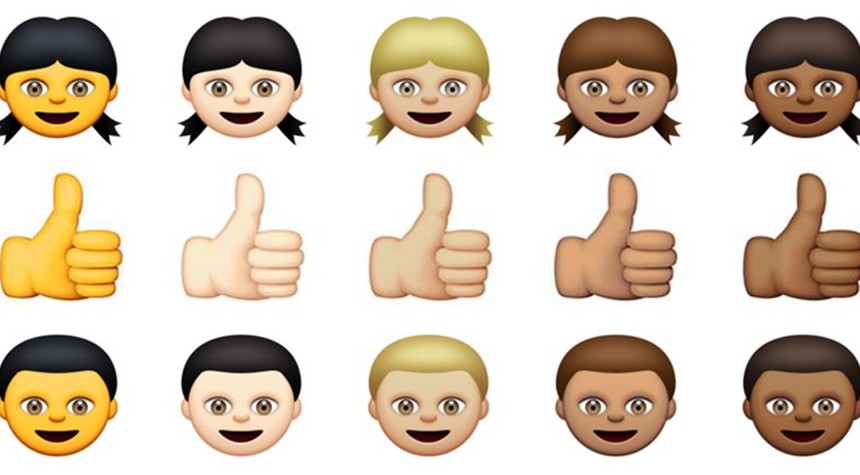 Is it racist to use a white-skinned emoji? Or racist *not* to use one?