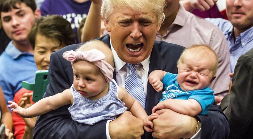 Opinion: Trump in Campaign Ad Vows to End Birthright Citizenship, 'Hey, DJT, Leave Them Kids Alone'
