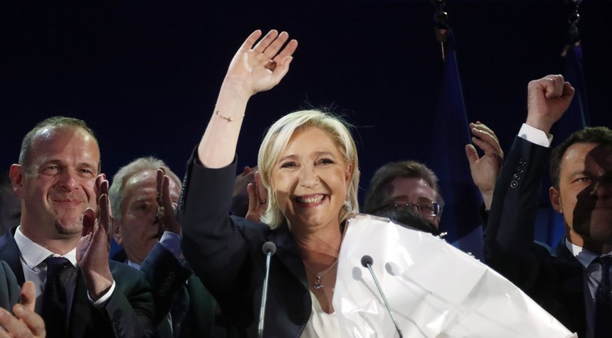 So "everybody knows" Marine Le Pen can't win this weekend, right?