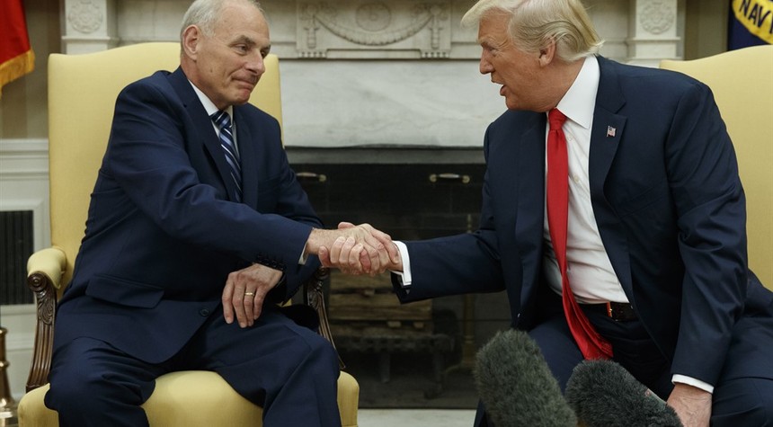 Trump: Kelly's going to do a "spectacular" job as WH chief of staff