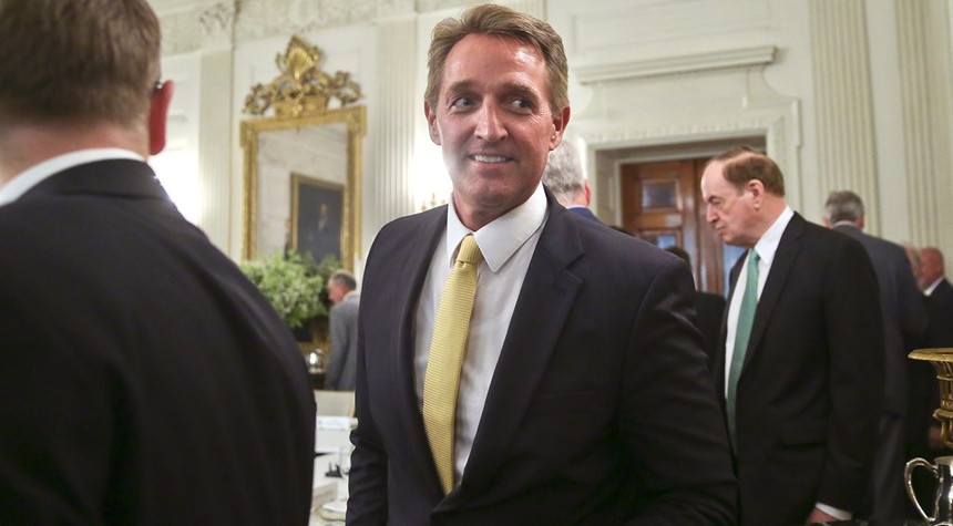 If someone's going to primary Trump in 2020, why not Flake?