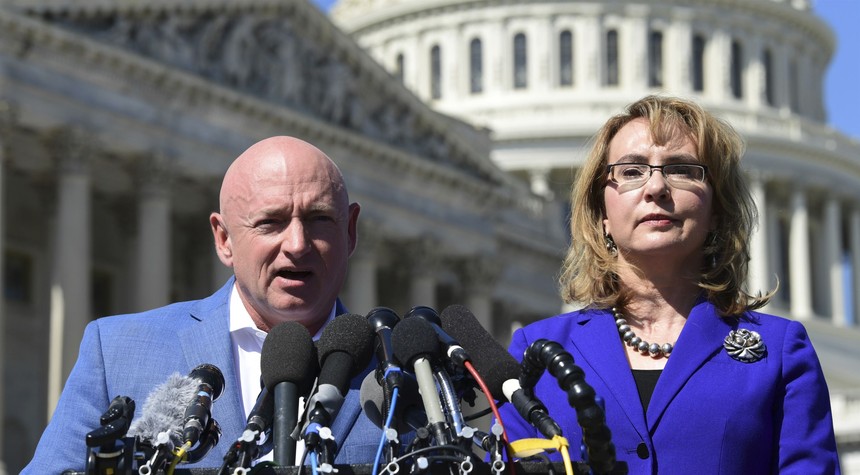 Giffords Can't Hide From Their Founder's "No More Guns" Demand