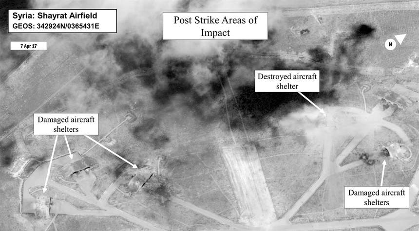 Pentagon on Syrian airstrike: 'We didn't crater the runway'
