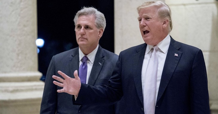 Donald Trump and Kevin McCarthy (AP/Reuters Feed Library)