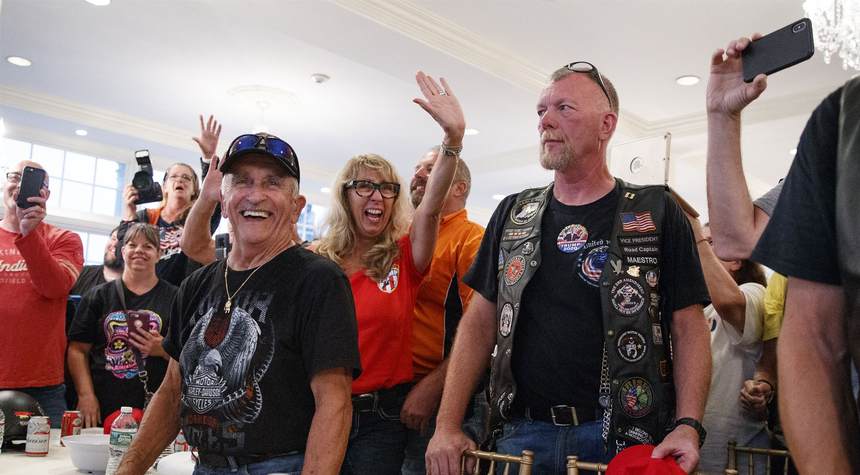 'Bikers for Trump' Show up Outside DNC With Not-So-Subtle Message for Trump-Bashing Dems: 'Wisconsin Ain't Theirs'