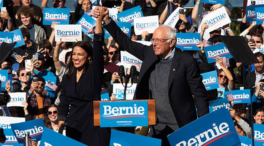 Bernie Sanders Skipped the Stimulus Vote Because He Was Too Busy Virtually Hanging Out With "The Squad"