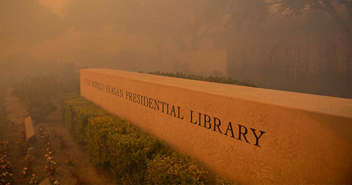 Ronald Reagan Presidential Library vandalized before DeSantis visit - Vimarsana News