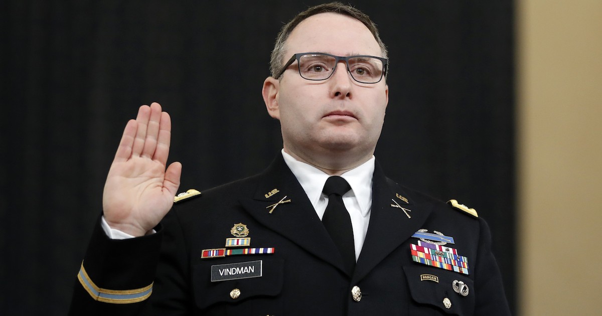 Alexander Vindman Goes Full 'Leroy Jenkins' in Desperate Bid to Cover for Joe Biden - Vimarsana News