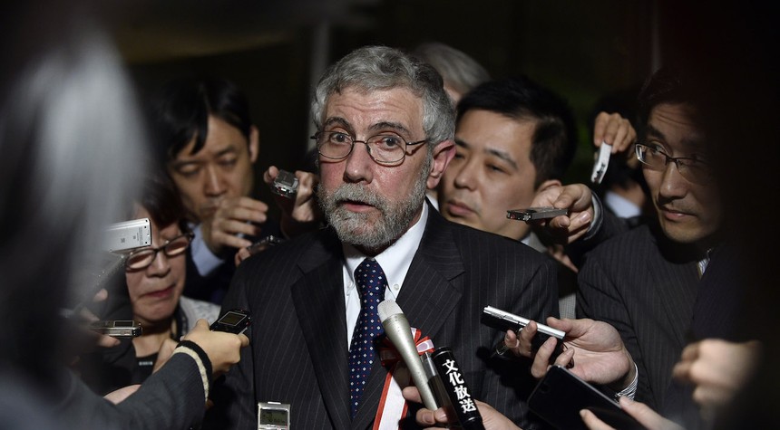 Paul Krugman Tries a 'Potemkin Village' Smear on 'Stay at Home' Marchers, Reveals His True Colors Instead