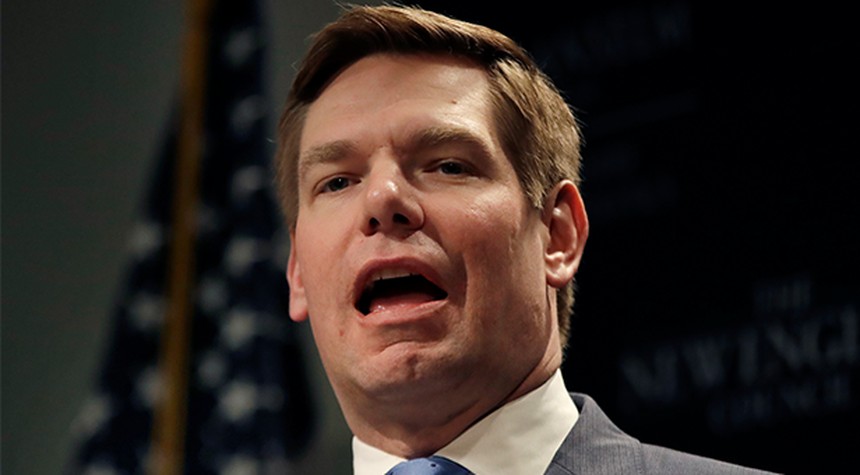 Eric Swalwell Simply Can't Resist Screaming Into the Wind
