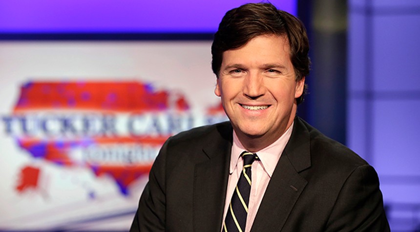 Tucker Carlson's Reaction to His Picture Being Burned by Protesters Isn't Going to Please the Protesters