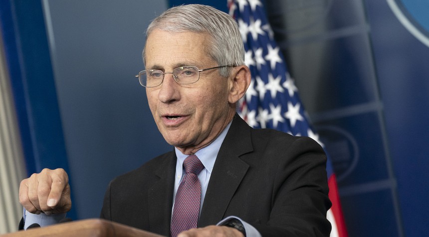 Fauci and Friends Going Into 'Self Quarantine' Is Just a Warning About What's in Store for the Rest of Us