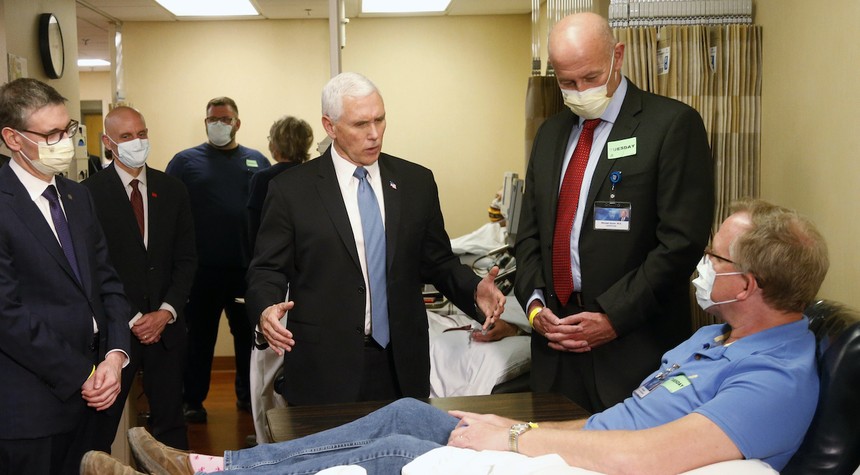 Sorry, Guys. Mike Pence Is Not an Idiot for Not Wearing a Mask at the Mayo Clinic
