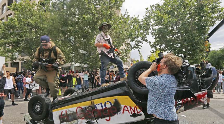 No, Armed Citizens At Protests Aren't Opposing "Anti-Racism"