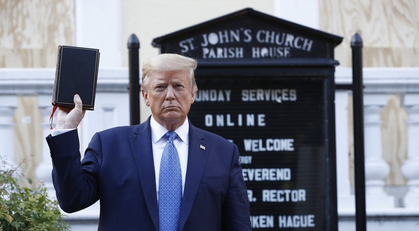 Media Develops Amnesia About Who Started Fire at Church Outside WH Last Year