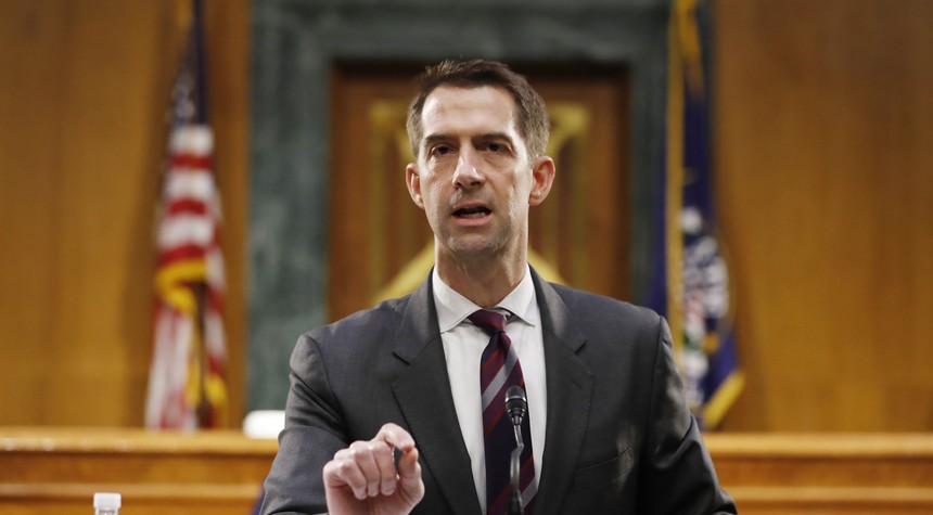 Tom Cotton Has Sound Advice for Apple After Report Alleging Suppliers' Use of Uyghur Slave Labor