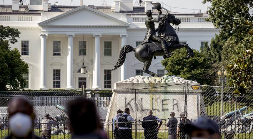 After Being UNFAIRLY Stopped by D.C. Police From Toppling Andrew Jackson Statue, Female Rioters Go Berserk