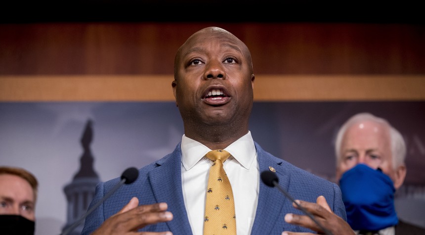 Sen. Tim Scott Says Dems Killed His Cop Bill for a Reason as Clear as the Nose on His Face