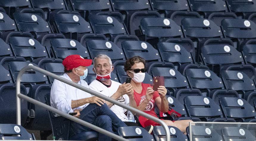 Dr. Fauci Violated D.C. Mask Mandate During the Nationals Game [UPDATED]