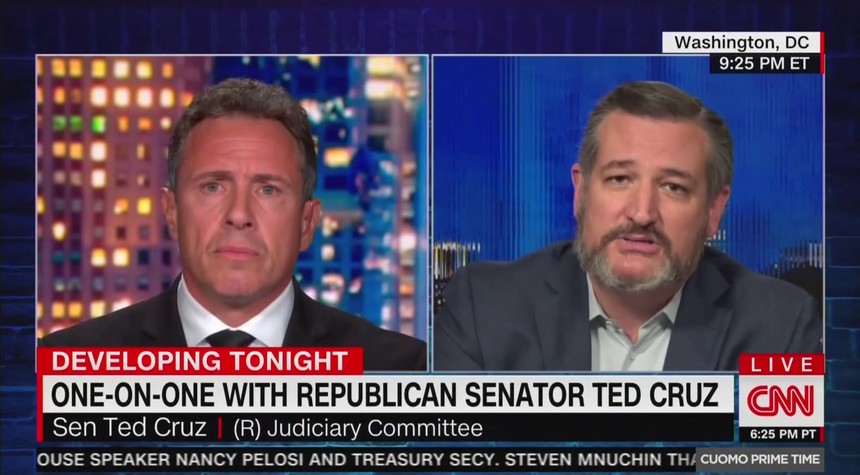 Chris Cuomo Comes Unglued When Ted Cruz Asks Him on Air About His Brother's Virus Nursing Home Order