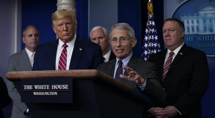 Fauci Cracks Up at Trump Joke about the 'Deep State,' But Media Spins the Moment