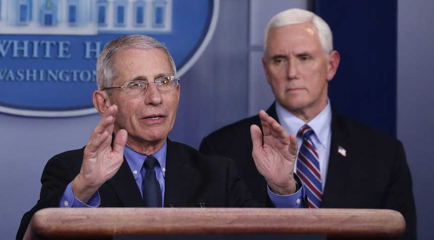 Fauci Thinks Wuhan Virus Might Be Seasonal and We Might Get 'Respite' With the Weather