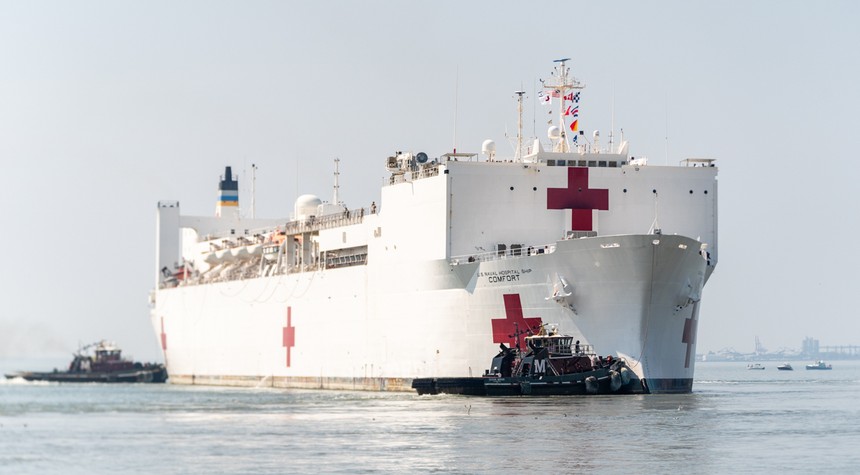 Whoops: Coronavirus Patients Mistakenly Taken to "Comfort" Hospital Ship