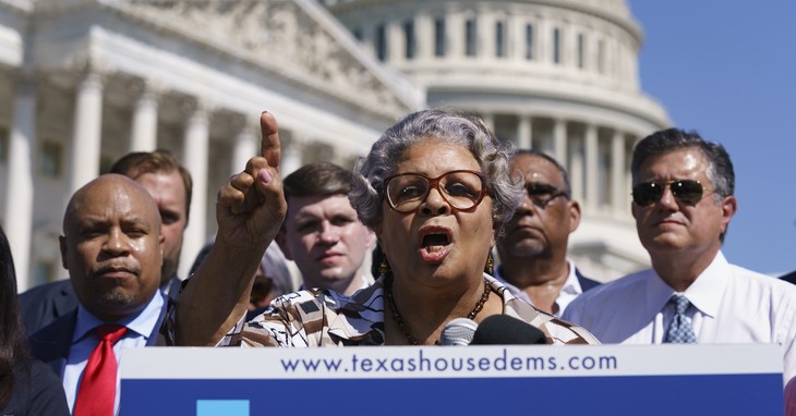 Texas Democrats advocating voting rights
