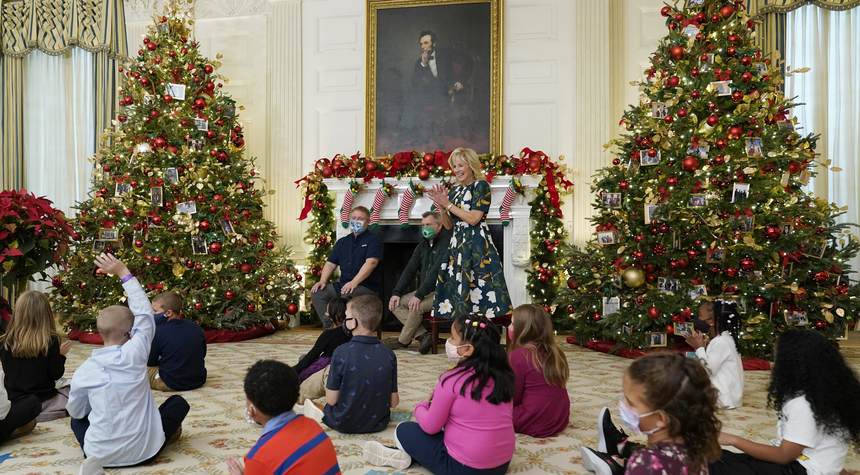 White House Christmas decorations honor front line workers as thousands lose jobs over vaccine mandates