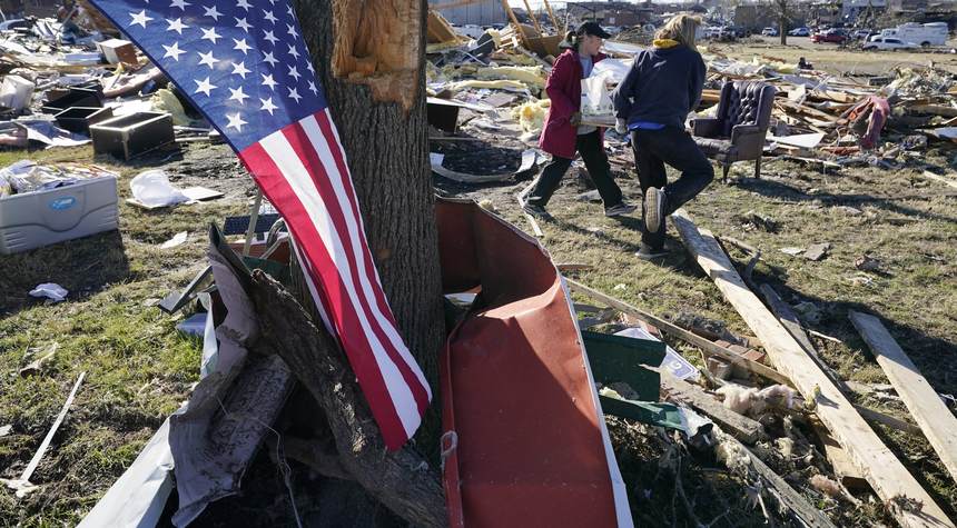 Biden Faces Some Jeers While Visiting Tornado Damage in Kentucky