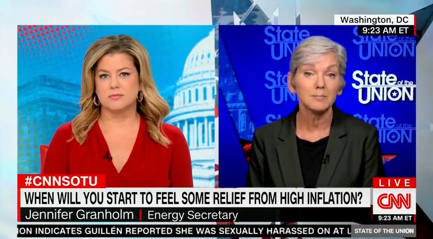 Granholm: prices go down because of Biden, up because of "events"