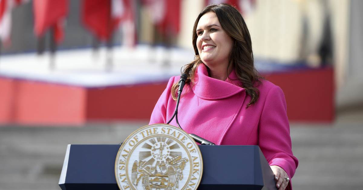 Sarah Huckabee Sanders responds to Gavin Newsom's attack on Republicans ... in heels - Vimarsana News