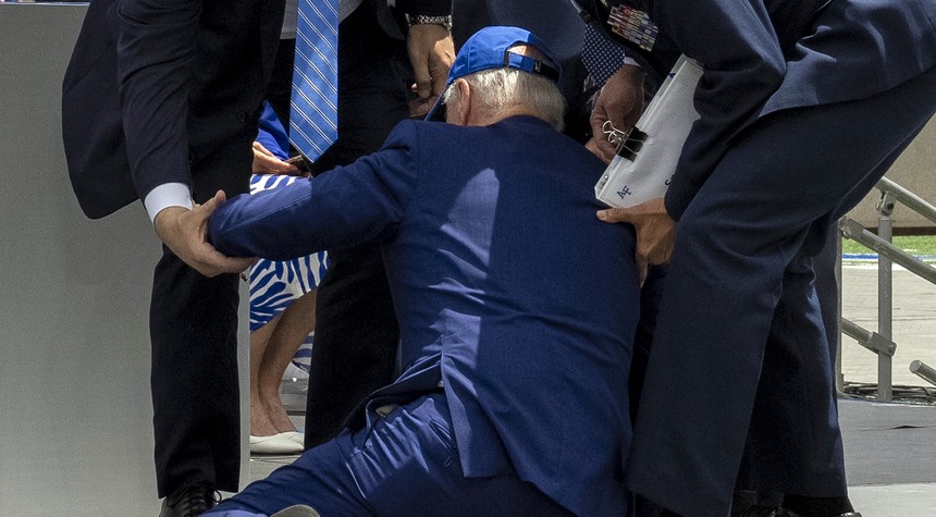 WATCH: Joe Biden Takes Massive Fall at Air Force Commencement, Concerns Over Health Rage