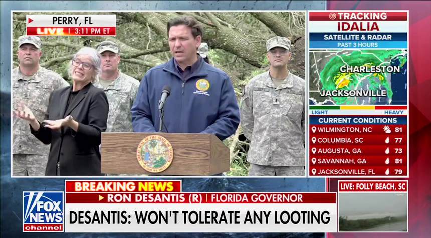 "You loot, we shoot" DeSantis warns as hurricane cleanup begins