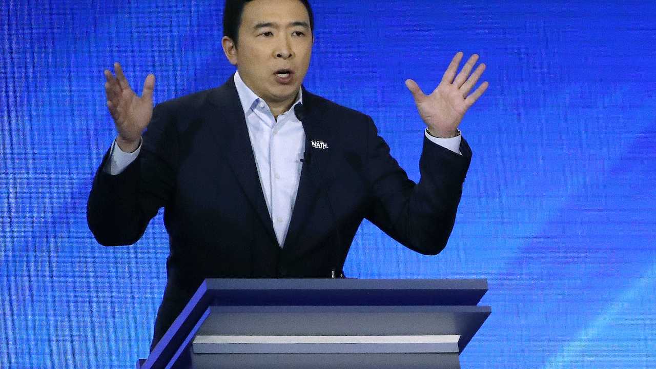 Yang Blasts 'Defund the Police' After Times Square Shooting